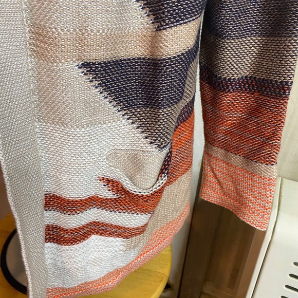 Belldini hooded striped open front cardigan sweater size L - Picture 5 of 8